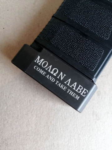 Aluminium mag base Laser engraving and marking on Aluminium mag base