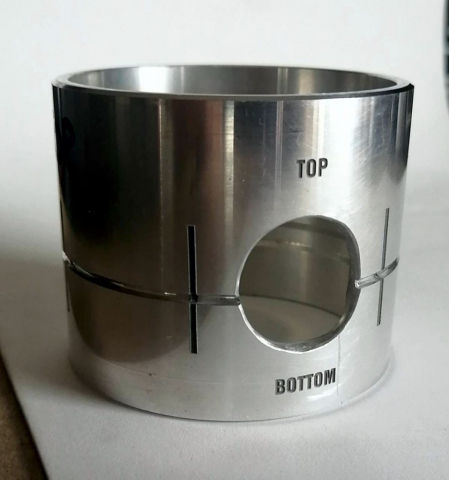 Aluminium part 1 Laser engraving and marking on Aluminium part