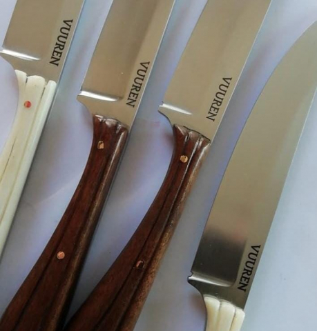 knives 1 Laser engraving and marking on handmade knives