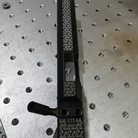 slide 2 Laser engraving and marking on 1911 slide