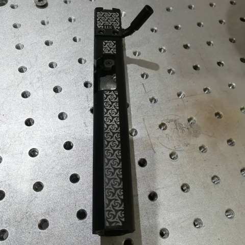 slide 3 Laser engraving and marking on 1911 slide