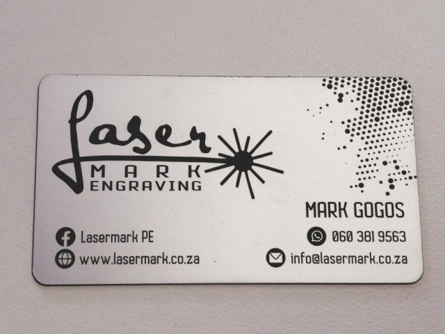 Laser cut and marked aluminium Laser engraving and marking on Laser cut and marked aluminium