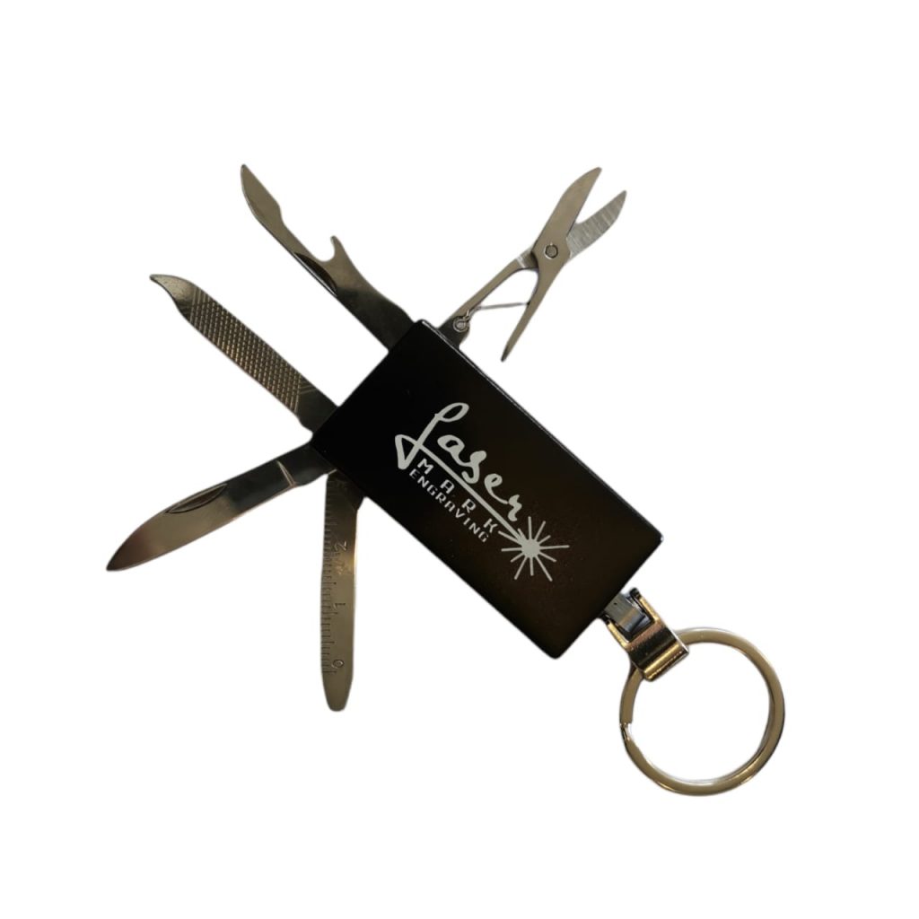 Promo multi pocket tool 2 Laser marking on promotional knives
