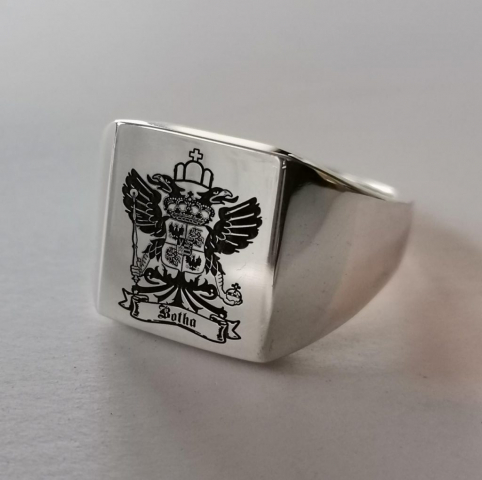 botha ring Silver signet ring